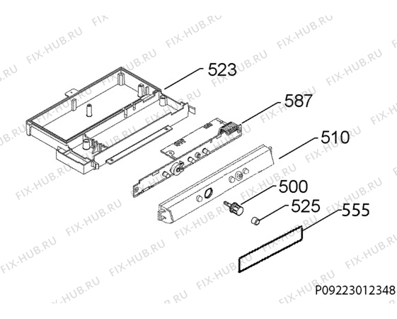 Взрыв-схема холодильника Aeg Electrolux A51200TSW0 - Схема узла Diffusor